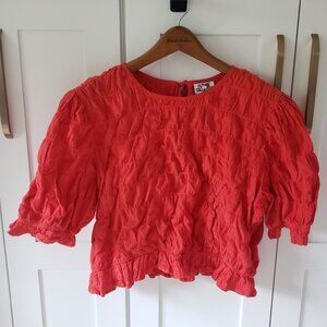Future Collective Blouse Womens XL Red Statement Top